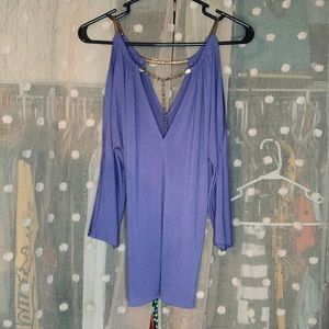 Bebe purple blouse size M